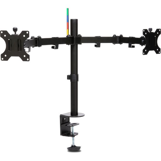 Picture of Kensington SmartFit Ergo Dual Extended Monitor Arm - Mounting kit - adjustable arm - for 2 monitors - metal - black - screen size: up to 32in - desktop, C-clamp, grommet, desk-mountable