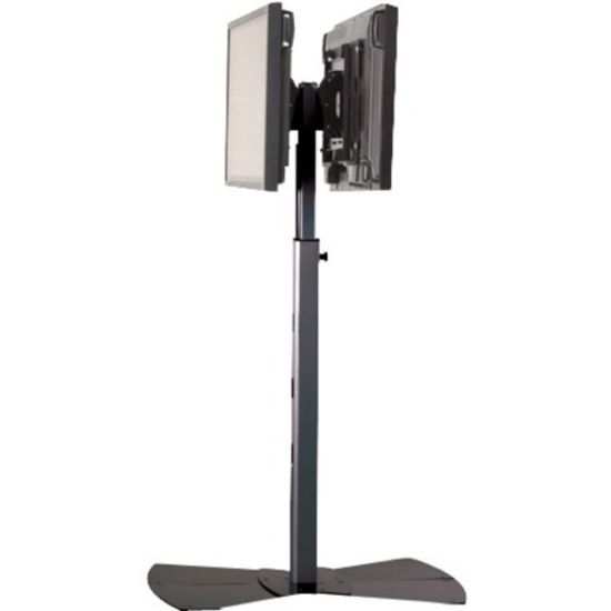 Picture of Chief Medium Flat Panel Dual Display Stand - For Displays 32-65in - Black - Up to 250lb Flat Panel Display - Black