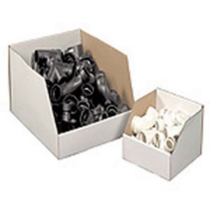 Picture of Partners Brand Jumbo Open Top Bin Boxes, 12in x 16in x 24in, White, Pack Of 25