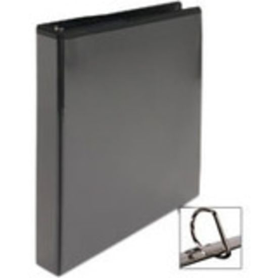 Picture of Business Source Basic View 3-Ring Binder, 2in D-Rings, Black