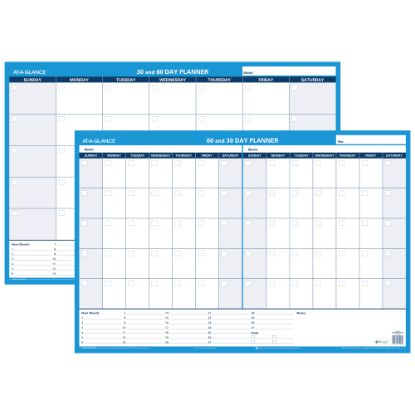 Picture of AT-A-GLANCE 30% Recycled Undated Erasable/Reversible Wall Planner, 30/60 Day, 36in x 24in, PM23328