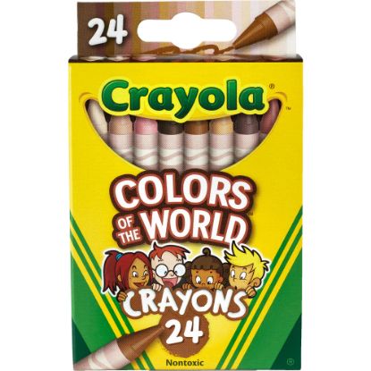 Picture of Crayola Colors Of The World Crayons, Assorted Colors, Pack Of 24 Crayons