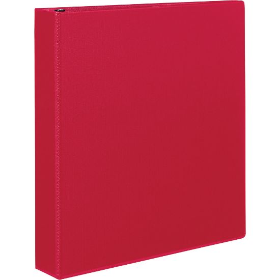 Picture of Avery Durable 3-Ring Binder With EZ-Turn Rings, 1 1/2in D-Rings, 45% Recycled, Red