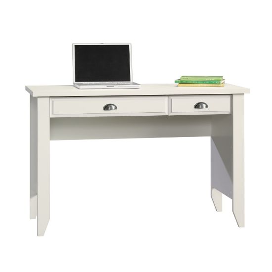 Picture of Sauder Shoal Creek 48inW Computer Desk With Flip Down Computer Tray, Soft White