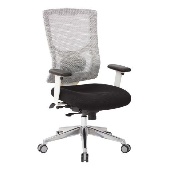 Picture of Office Star ProGrid Mesh Mid-Back Managers Chair, White/Black