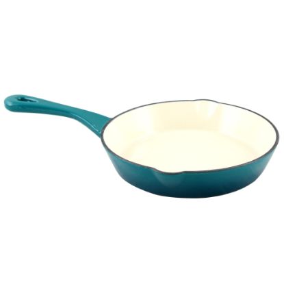 Picture of Crock-Pot Artisan Enameled Cast Iron Skillet, 8in, Teal Ombre