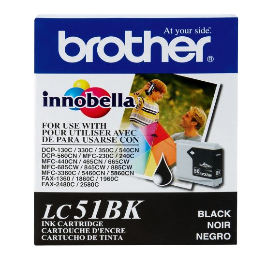 Picture of Brother LC51 Black Ink Cartridge, LC51BK