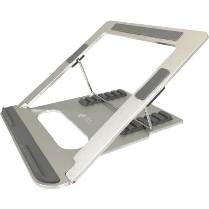 Picture of Amer Mounts AMRNS01 Foldable Laptop Tablet Stand - Upto 15.6in Screen Size Notebook, Tablet Support - Aluminum Alloy - Silver