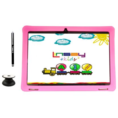 Picture of Linsay F10IPS Tablet, 10.1in Screen, 2GB Memory, 64GB Storage, Android 13, Kids Pink