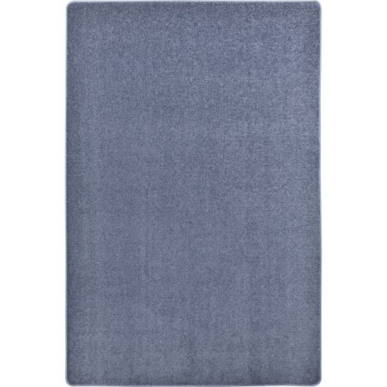 Picture of Joy Carpets Kid Essentials Solid Color Square Area Rug, Endurance, 6ft x 6ft, Glacier Blue