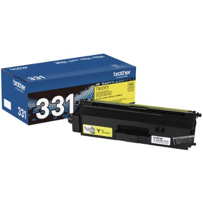 Picture of Brother TN-331Y Yellow Toner Cartridge, TN-331Y