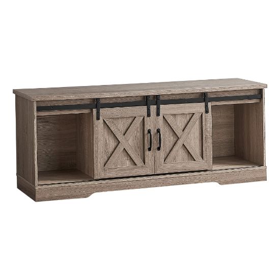 Picture of Monarch Specialties Jamie TV Stand, 23-1/2inH x 59inW x 15-1/2inD, Dark Taupe