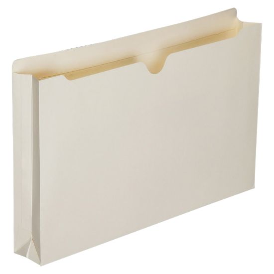 Picture of SKILCRAFT Manila Double-Ply Tab Expanding File Jackets, 2in Expansion, Legal Size Paper, 8 1/2in x 14in, 30% Recycled, Box Of 50