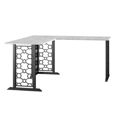 Picture of Ameriwood Home Ella 60inW L-Shaped Computer Desk, White