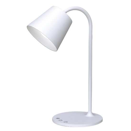 Picture of Realspace Kessly LED Desk Lamp With USB Port, 17inH, White