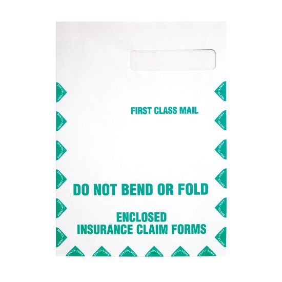 Picture of Quality Park #10 Redi-Seal Medical Claim Business Envelopes, Top Right Window, Gummed Seal, White, Box Of 100