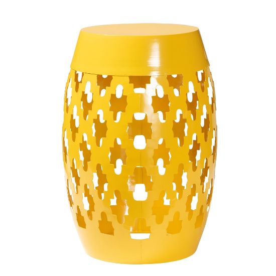 Picture of Baxton Studio Branson Outdoor Side Table, Yellow