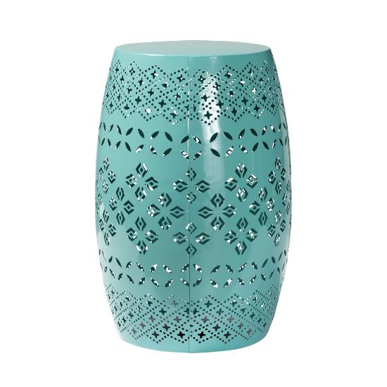 Picture of Baxton Studio Lavinia Outdoor Side Table, 18-5/16inH x 12-1/4inW x 12-1/4inD, Teal