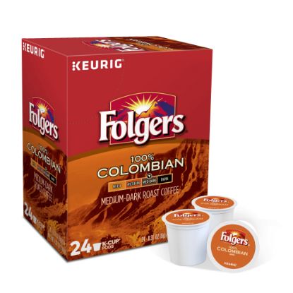 Picture of Folgers Gourmet Selections Single-Serve Coffee K-Cup Pods, Colombian Roast, Carton Of 24