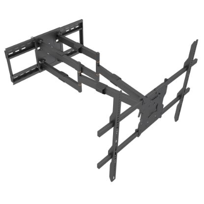 Picture of Mount-It! Heavy-Duty TV Wall Mount With Long Extension Arms For 50-90in TVs, 11-1/2inH x 35inW x 8-1/4inD, Black