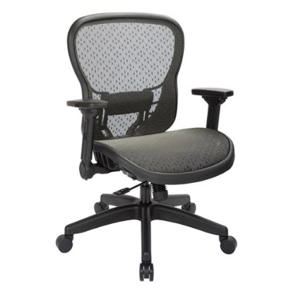 Picture of Office Star Space Seating 529 Series Deluxe Ergonomic Mesh Mid-Back Chair, Black