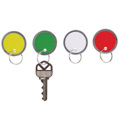 Picture of Office Depot Brand Round Key Tags, 1.25in Diameter, Assorted Colors, Pack Of 50