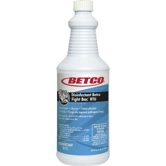 Picture of Betco Fight-Bac RTU Disinfectant Cleaner, Citrus Floral Scent, 32 Oz Bottle