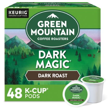 Picture of Green Mountain Coffee Dark Magic Extra-Bold Coffee K-Cup Pods, Dark Roast, Classic, Box Of 48 Pods