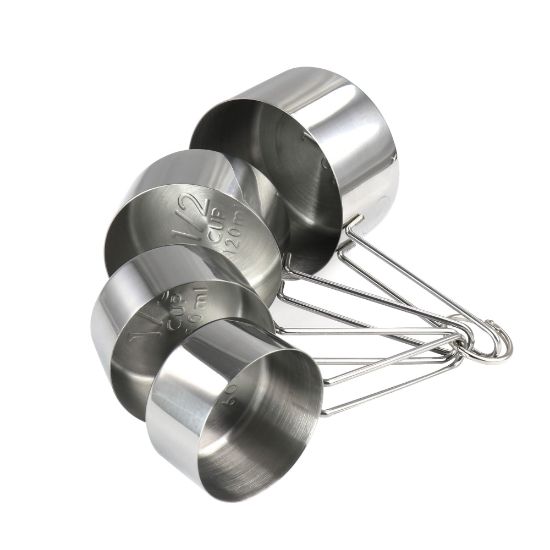 Picture of Martha Stewart Stainless-Steel Measuring Cups, Silver