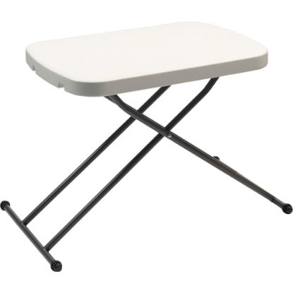 Picture of AbilityOne Blow-Molded Adjustable Folding Table, 28inH x 26inW x 18inD, Charcoal Gray/Gray