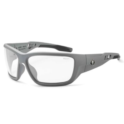 Picture of Ergodyne Skullerz Safety Glasses, Baldr, Anti-Fog, Matte Gray Frame, Clear Lens