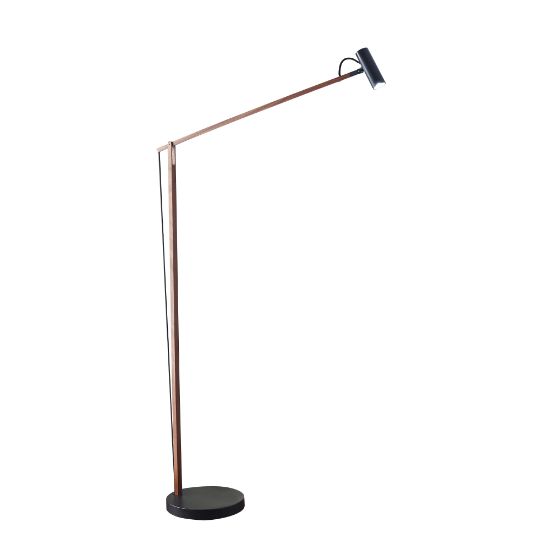 Picture of Adesso ADS360 Crane LED Floor Lamp, 60 1/2inH, Black Shade/Black Base