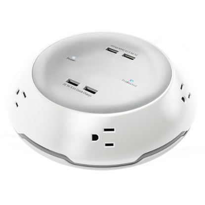 Picture of Hoffman FlexCharge9 Power Outlet, White/Gray, FCH9-POD-WHT