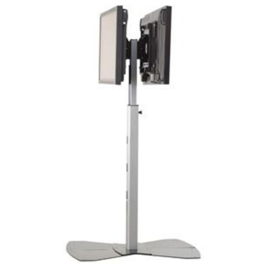 Picture of Chief Large Dual Display AV Floor Stand Display Mount - For Displays 42-86in - Black - Up to 400lb Flat Panel Display - Black