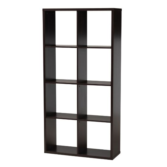 Picture of Baxton Studio 8-Cube Storage Shelf, 62-3/16inH x 31-1/8inW x 11-7/16inD, Dark Brown