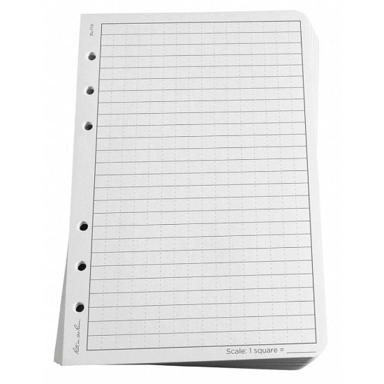 Picture of Rite in the Rain All-Weather Loose-Leaf Copy Paper, White/Gray, 4 5/8in x 7in, 500 Sheets Per Case, 0.54 Lb, 85 Brightness, Case Of 5 Reams