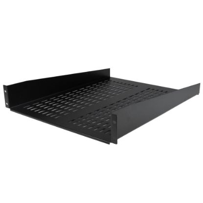 Picture of StarTech.com 2U 22in Vented Rack Mount Shelf - Fixed 22 inch Deep antilever Rackmount Tray for Server Rack Cabinet Shelf - 50lbs / 23kg