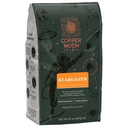 Picture of Copper Moon Whole Bean Coffee, Stargazer Blend, 2 Lb Bag