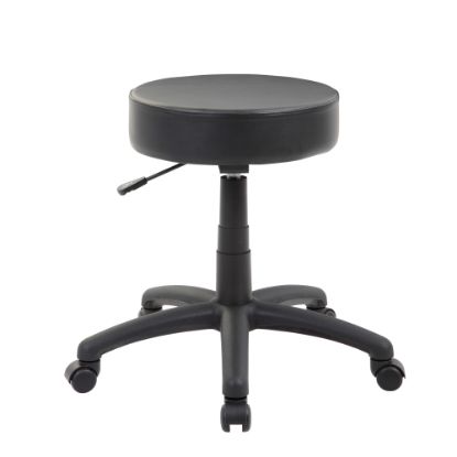 Picture of Boss Office Products Dot Stool in Antimicrobial Vinyl, Black