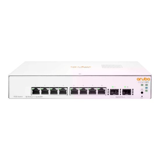 Picture of HPE Networking Instant On 1930 8G 2SFP Switch - Switch - L3 - managed - 8 x 10/100/1000 + 2 x Gigabit SFP - desktop