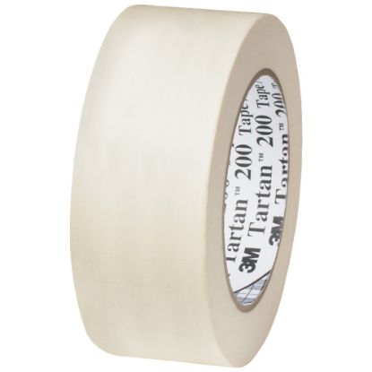 Picture of 3M Tartan 200 Masking Tape, 3in Core, 1.5in x 60 Yd., Natural, Case Of 12