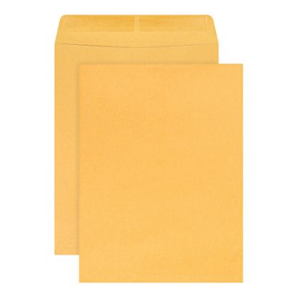 Picture of Office Depot Brand  9in x 12in Manila Catalog Envelopes, Gummed Seal, Brown Kraft, Box Of 100