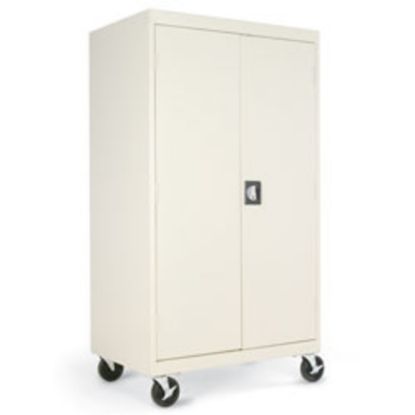 Picture of Alera Mobile Computer Cabinet, 66inH x 36inW x 24inD, Putty