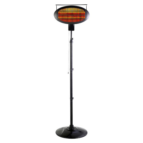 Picture of Optimus 1500-Watt Outdoor Floorstanding Infrared Patio Heater With Remote, 20in x 10in