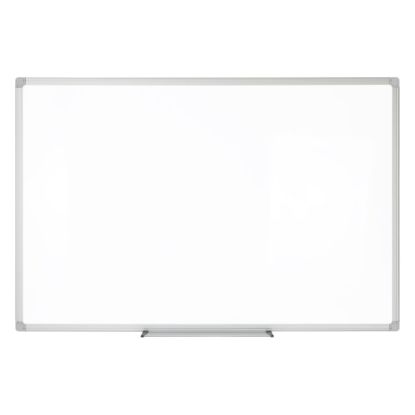 Picture of WorkPro Porcelain Magnetic Dry-Erase Whiteboard, 36in x 48in, Aluminum Frame With Silver Finish