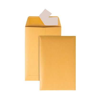 Picture of Office Depot Brand Manila Catalog Envelopes, 6in x 9in, Clean Seal, Brown Kraft, Box Of 250