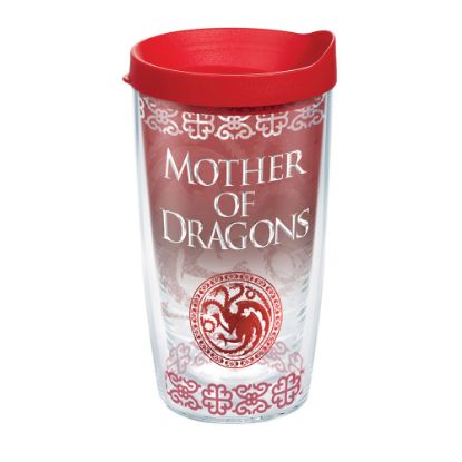 Picture of Tervis Game Of Thrones Tumbler With Lid, Mother Of Dragons, 16 Oz, Clear