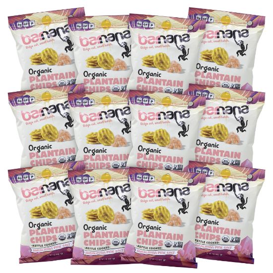 Picture of Barnana Himalayan Pink Sea Salt Plantain Chips, 2 Oz, Pack Of 12 Bags