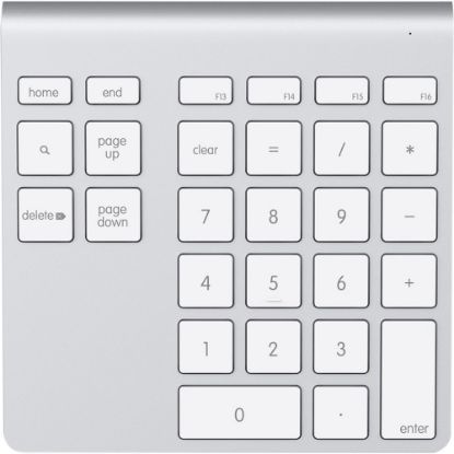 Picture of Belkin YourType Bluetooth Wireless Keypad - Wireless Connectivity - Bluetooth - 28 Key - Mac Pro, MacBook, iMac, Desktop Computer - Mac