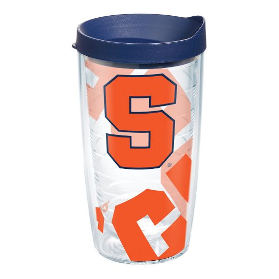 Picture of Tervis Genuine NCAA Tumbler With Lid, Syracuse Orange, 16 Oz, Clear